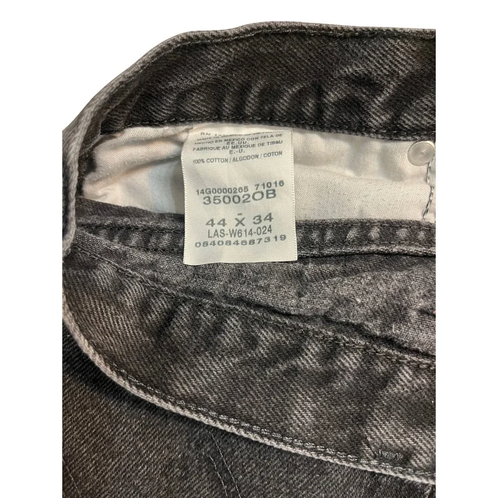 Wrangler Rugged Wear Men's Charcoal Gray Denim Jeans‎ 44x34 Straight Fit